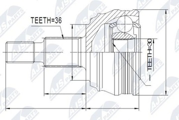NPZ-VW-007 NTY НАРУЖНОЕ СОЕДИНЕНИЕ NTY