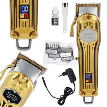 MASZYNKA DO WŁOSÓW BEZPRZEWODOWA TRYMER KEMEI BARBER USB KM-1984