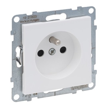 SUNO Gniazdo pojedyncze 2P+Z białe 16A 250V zaciski automatyczne 721181