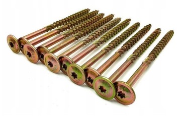СТОЛЯРНЫЕ ВИНТЫ ПО ДЕРЕВО 8x240 TORX ШАЙБА С ПЛАСТИННОЙ ГОЛОВКОЙ 50 шт.