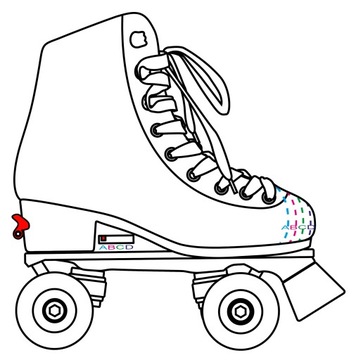 Классические регулируемые роликовые коньки Croxer Amara 35-38 LED