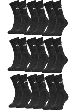 Zestaw skarpety długie Puma 3 x 3-pack 39/42 czarn