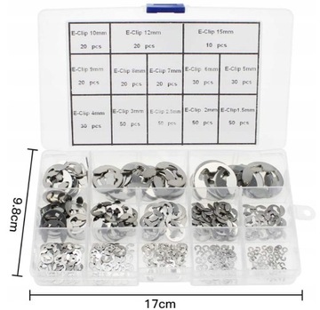 НАБОР КОЛЬЦЕВ ДЛЯ СВЯЗКИ E-CLIP 400 шт.