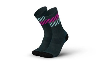 Incylence Skarpety Rowerowe Biegowe Merino Light Lanes ottanio/pink 39-42