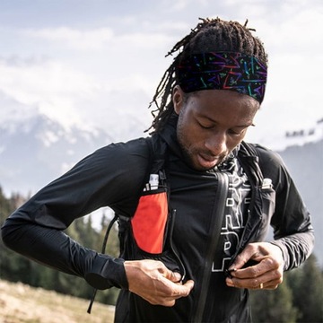 СПОРТИВНАЯ ПОВЯЗКА НА ГОЛОВУ - Неоновые каракули