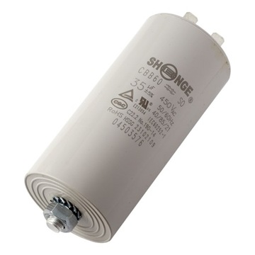 Kondensator rozruchowy 35uF 450V CBB60 konektory SHENGE