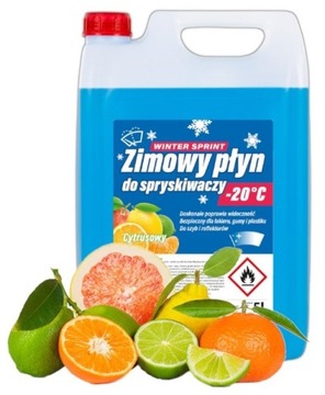 ZIMOWY PŁYN DO SPRYSKIWACZY 5L -20C CYTRUSOWY