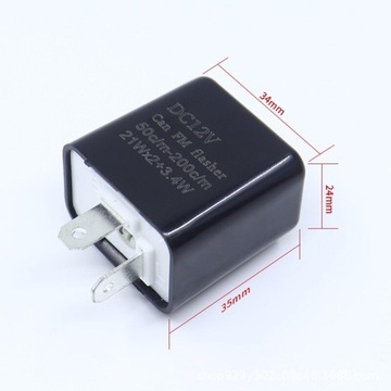 12V 2 Pin LED migacz częstotliwości przekaźnik włą