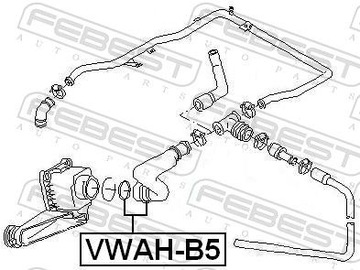 ШЛАНГ ОДМОТИВНОЙ ТРУБКИ VWAH-B5 FEBEST