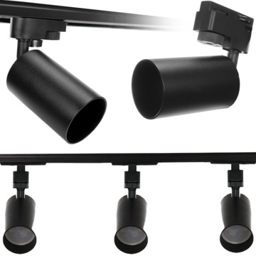 REFLEKTOR SZYNOW LAMPA LED GU12 3x LISTWA SZYNA 1m