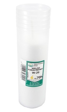 Wkłady do zniczy W-20 PREMIUM duży płomień! 3 DNI