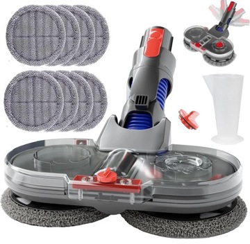ELEKTRYCZNY MOP TURBO SZCZOTKA MOPUJĄCA DO DYSON V7 V8 V10 V11 V15 8x MOPÓW