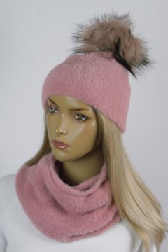 Комплект W#ALPACA ШАПКА с помпоном+ЮБКА