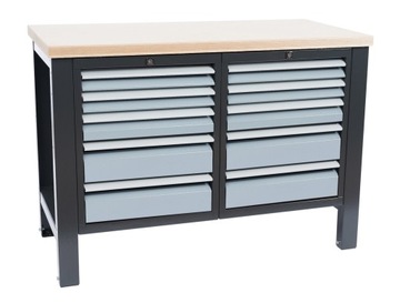 Stół warsztatowy roboczy garażowy 120 cm, blat sklejka 3 cm POLSKI produkt