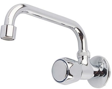 Смеситель настенный, одна ручка, хром, тип C