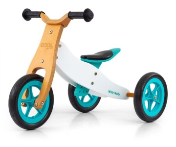 Велосипед триколісний біговий для дітей 2 в 1 Cool Classic М'ятний Milly Mally