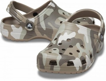 Damskie Buty Klapki Chodaki Crocs Classic Printed Camo 206454 Clog 46-47