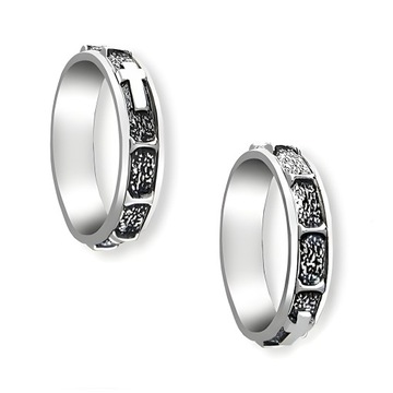 Obrączka RÓŻANIEC srebrna pr. 925 Pierścionek ANTYSTRESOWY Obrotowy | r. 17