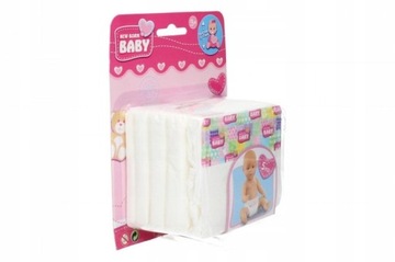 Simba Pampersy Pieluszki 5 szt dla lalki New Born