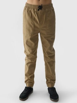 БРЮКИ ДЛЯ МАЛЬЧИКОВ 4F ДЕТСКИЕ ПОВСЕДНЕВНЫЕ ДЖОГГЕРЫ, ХЛОПКОВАЯ ТКАНЬ 146