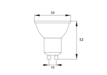 СВЕТОДИОДНАЯ ЛАМПА GU10 6,9Вт=80Вт 3000К 575лм OSRAM 36°