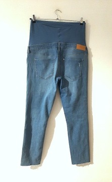 H&M rurki spodnie ciążowe jeans dziury r 42/44