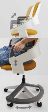 Регулируемый детский стул Rookee - Steelblue