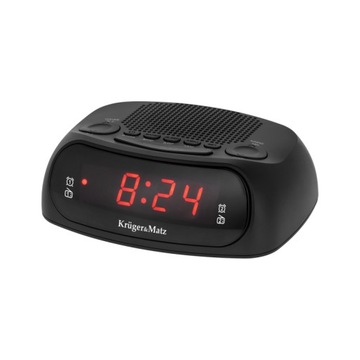 Радиочасы Kruger&Matz, память на 20 станций, двойной будильник, таймер повтора сигнала.