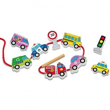 VIGA WOODEN STRINGER STRINGER кружево MONTESSORI CARS