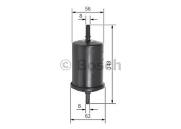 FILTR PALIVA BOSCH 106 206 207 3008 306 307 308