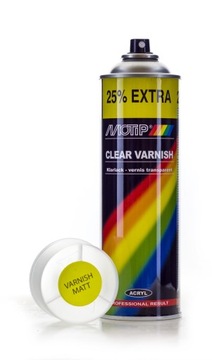 Motip LAKIER SPRAY AKRYLOWY BEZBARWNY MATOWY 500ml