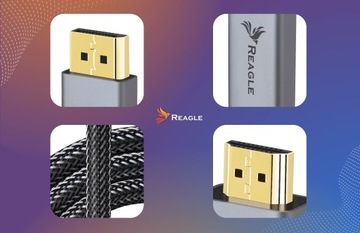 KABEL DISPLAYPORT NA HDMI DP DISPLAY PORT 4K 2K DO HDR ADAPTER PRZEWÓD 2M