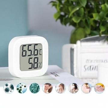 МИНИ-КОМНАТНАЯ МЕТЕОСТАНЦИЯ ТЕРМОМЕТР ПОГОДНЫЙ МЕТЕОДАТЧИК ГИГРОМЕТР