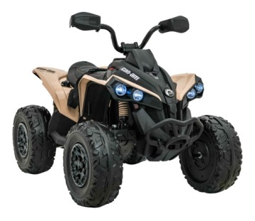Великий Міцний Квадроцикл для дітей CAN-AM Maverick 24 Volt 4x200 Вт Хакі