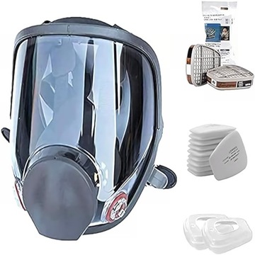 Maska Gazowa 6800 z Zestawem Filtrów 15-w-1 do Ochrony przed Pyłami