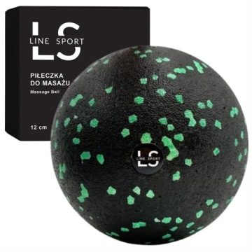 PIŁKA DO MASAŻU MASAŻER STÓP PIŁECZKA ROLLER 12CM TWARDA GŁADKA LINE SPORT