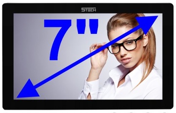 5TECH WIFI 7-дюймовый видеодомофон на две семьи, черный