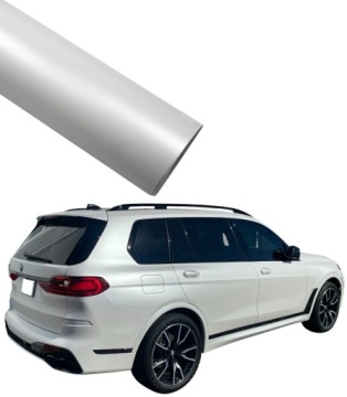 Fólie Bílá Saténová 200 cm x 152 cm Perla Chrom Mat Automobilová Samolepicí