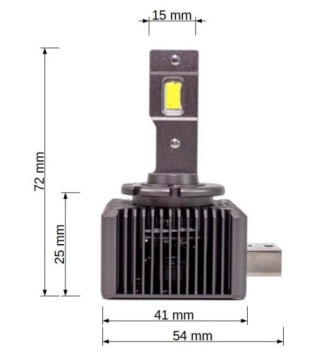 D1S CANBUS Светодиодные лампы 2x35W 9000LM CSP HP