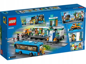 LEGO City 60335 Большой набор «Железнодорожный вокзал», 907 деталей