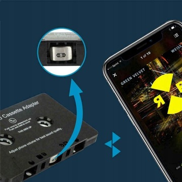 КАССЕТНЫЙ КОНВЕРТЕР АДАПТЕР BLUETOOTH МАГНИТНАЯ КАССЕТА
