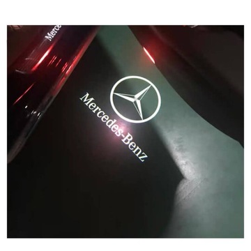 MERCEDES 2X ŚWIATŁO LED LOGO PROJEKTOR DO AUTA CLA C207 A207 CLS C COUPE