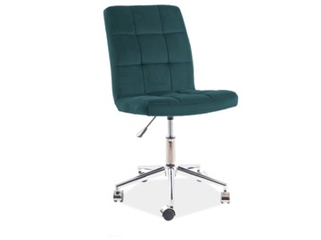 FOTEL OBROTOWY Q-020 VELVET ZIELONY BLUVEL 78