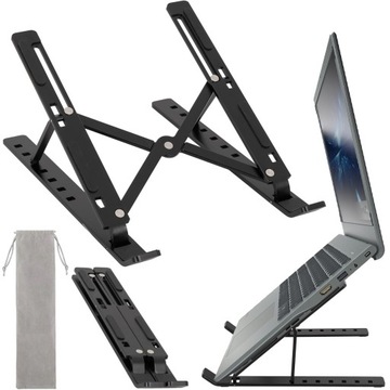 PODSTAWKA POD LAPTOPA TABLET REGULOWANA SKŁADANA PÓŁKA STOJAK NA BIURKO