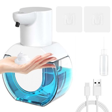DOZOWNIK DO MYDŁA ELEKTRYCZNY AUTOMATYCZNY BEZDOTYKOWY 420ML IPX5 USB-C