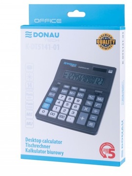 Офисный калькулятор Donau Tech на 14 предметов K-DT5141-01 Черный