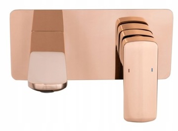 BATERIA UMYWALKOWA ŚCIENNA ZŁOTA RÓŻANA PODTYNKOWA