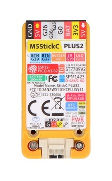 M5StickC PLUS2 - moduł deweloperski IoT - ESP32-PICO-V3-02 + akcesoria do z