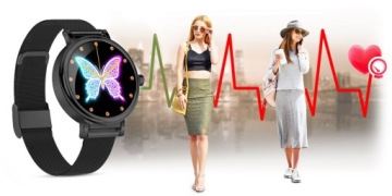 RUBICON SMARTWATCH RNBE64-3 ЧЕРНЫЕ женские часы