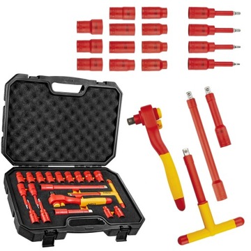 NEO НАБОР торцевых ключей для электриков 1000В